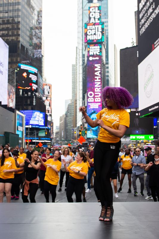 Ailey Extension Dance in Times Square - Mambo with Katherine Jimenez By Grace Landefeld