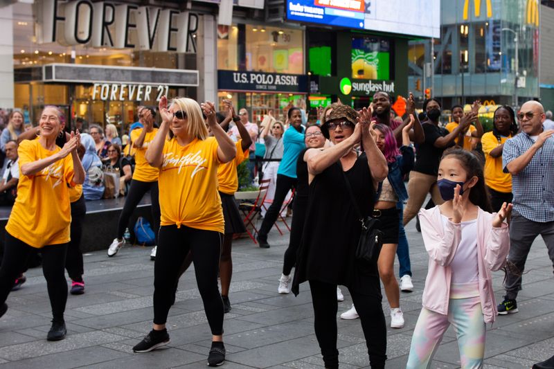 Ailey Extension Dance in Times Square - Mambo with Katherine Jimenez By Grace Landefeld
