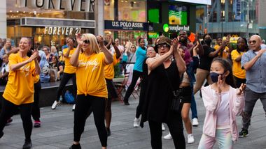Ailey Extension Dance in Times Square - Mambo with Katherine Jimenez By Grace Landefeld