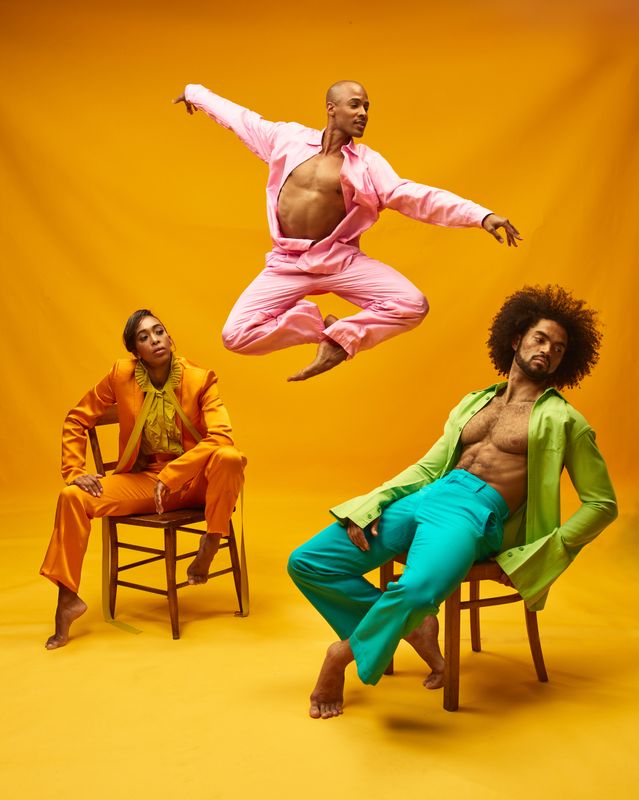 Alvin Ailey American Dance Theater's Constance Stamatiou, Yannick Lebrun and James Gilmer