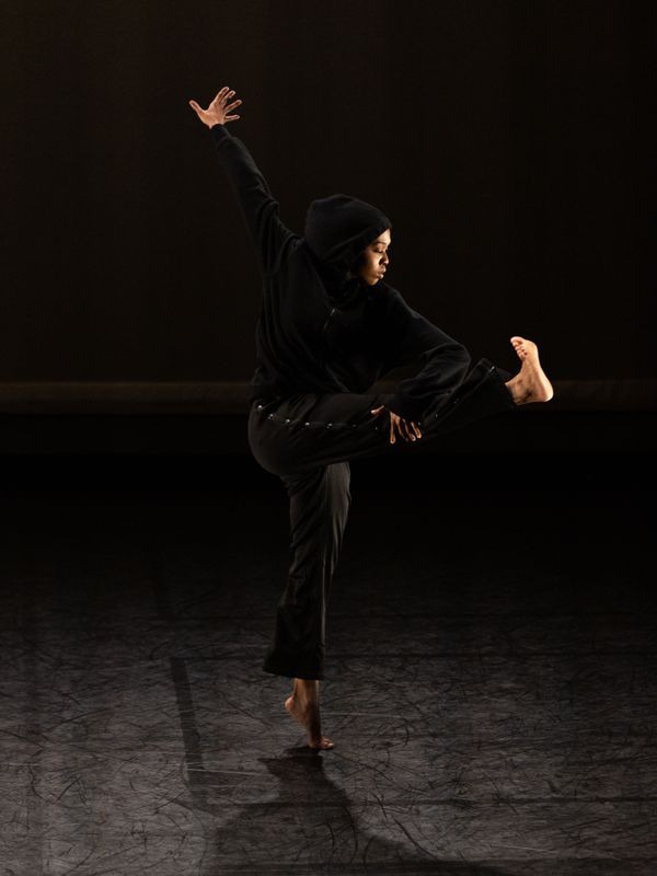 Ailey School BFA Student in Fredrick Early Mosley's Unconquered. Photo by Rosalie O'Connor