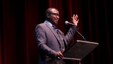 Artistic Director Robert Battle speaking at Ailey's 2023 Washington, D.C. Gala