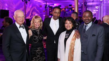 Eric and Daria Wallach, Leon, Phylicia Rashad, and Robert Battle at Ailey's 2023 Washington, D.C. Gala