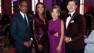 Gala Co-Chairs Yelberton Watkins, Sela Collins, Lisa Warner Wardell, and Lyndon Boozer at Ailey's 2023 Washington, D.C. Gala