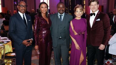 Gala Co-Chairs Yelberton Watkins, Sela Collins, Robert Battle, Lisa Warner Wardell, and Lyndon Boozer at Ailey's 2023 Washington, D.C. Gala