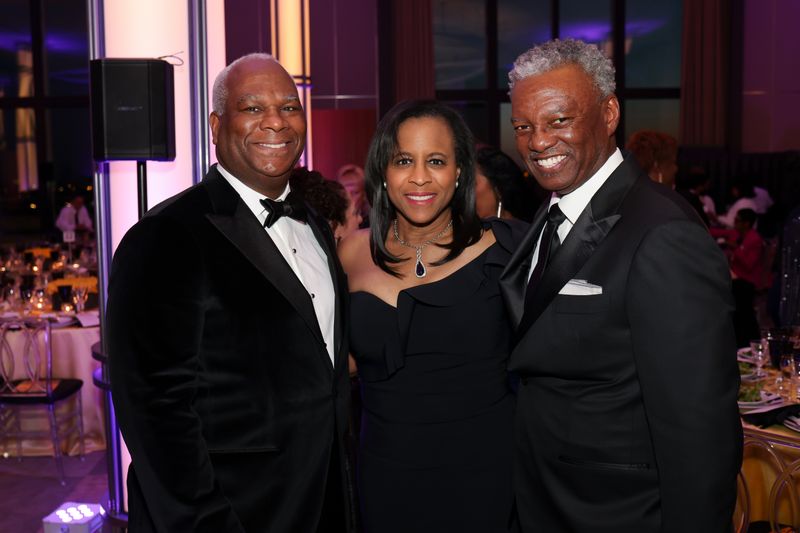 Gala Vice Chair Lawrence Duncan, Janelle Duncan, and Art Collins at Ailey's 2023 Washington, D.C. Gala