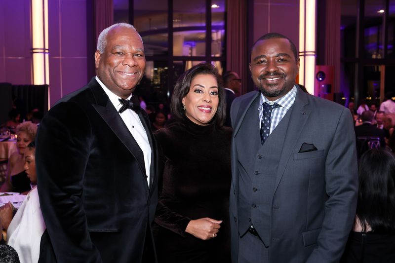 Gala Vice Chairs Lawrence Duncan, Joyce Brayboy, and Robert Battle at Ailey's 2023 Washington, D.C. Gala