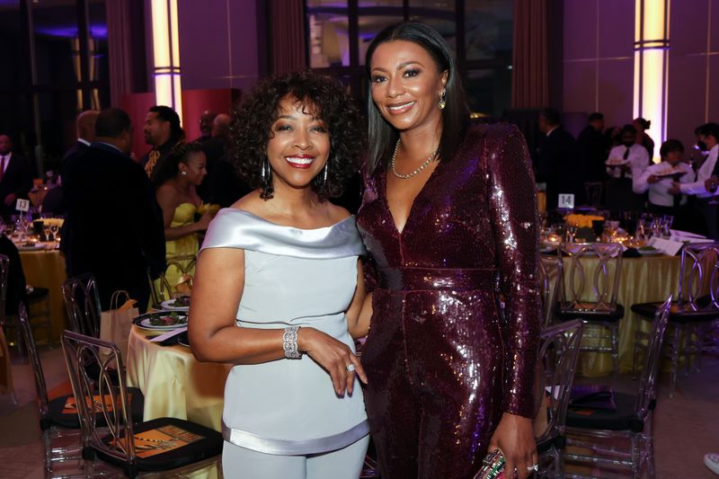 Honorary Trustee Gina Adams and Gala Co-Chair Sela Collins at Ailey's 2023 Washington, D.C. Gala