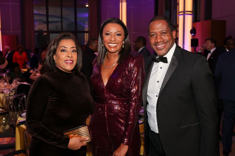 Gala Vice Chair Joyce Brayboy, Co-Chair Sela Collins, and Michael Collins former Chief of Staff to the Honorable John Lewis at Ailey's 2023 Washington, D.C. Gala