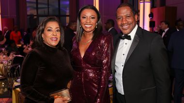 Gala Vice Chair Joyce Brayboy, Co-Chair Sela Collins, and Michael Collins former Chief of Staff to the Honorable John Lewis at Ailey's 2023 Washington, D.C. Gala