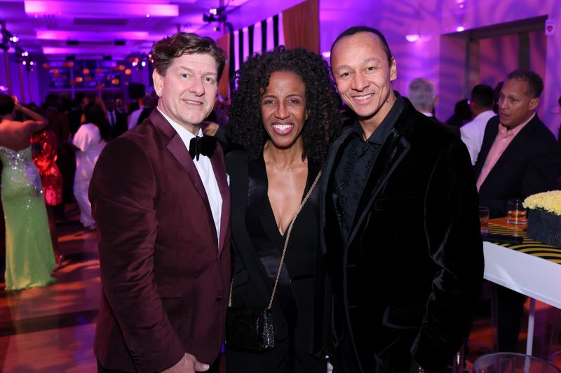 Lyndon Boozer, Carla Sims and Frederic Yonnet at Ailey's 2023 Washington, D.C. Gala