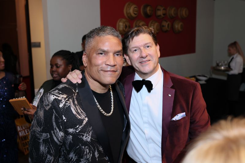 Paxton Baker and Gala Co-Chair Lyndon Boozer at Ailey's 2023 Washington, D.C. Gala