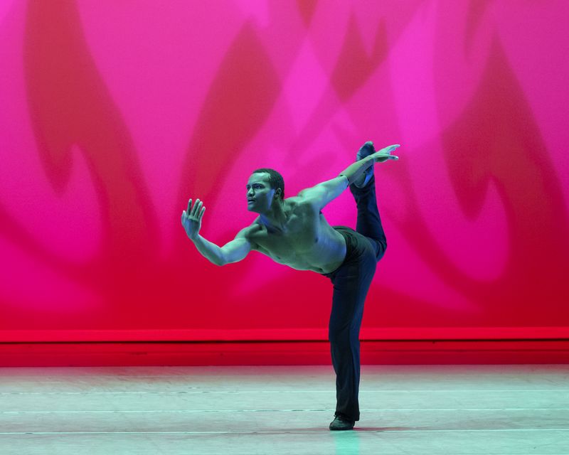 Alvin Ailey American Dance Theater's Christopher Taylor in Alvin Ailey's Revelations