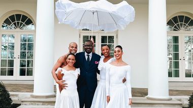 Artistic Director Robert Battle and AAADT members at the White House for a special performance during the 2023 National Governors Association Winter Meeting at the invitation of First Lady Jill Biden
