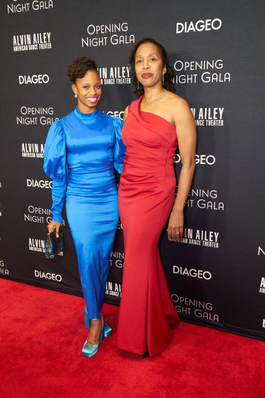 Ailey II's rehearsal director Alia Kache and Artistic Director Francesca Harper at the 2023 Opening Night Gala