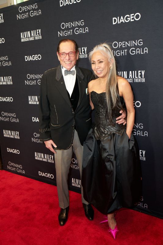 Choreographer and former Ailey dancer Elizabeth Roxas-Dobrish and Robert Dobrish at Ailey's 2023 Opening Night Gala