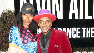 Maya Haile and Marcus Samuelsson at Ailey's 2023 Opening Night Gala