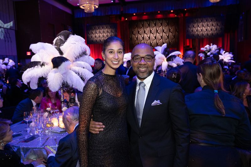 Former Company Member and Director of Juilliard Dance Alicia Graf Mack with Associate Artistic Director Matthew Rushing at Ailey's 2023 Opening Night Gala