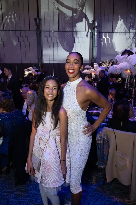 Savannah Lopez and AAADT's Constance Stamatiou-Lopez at Ailey's 2023 Opening Night Gala