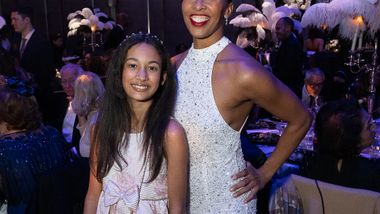 Savannah Lopez and AAADT's Constance Stamatiou-Lopez at Ailey's 2023 Opening Night Gala