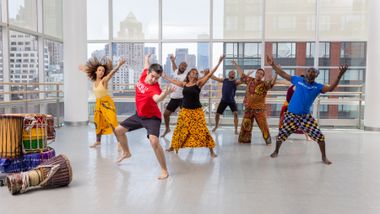 West African with Maguette Camara at Ailey Extension. Photo by Whitney Browne