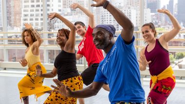 West African with Maguette Camara at Ailey Extension. Photo by Whitney Browne