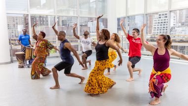 West African with Maguette Camara at Ailey Extension. Photo by Whitney Browne