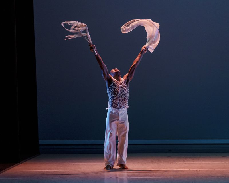 Alvin Ailey American Dance Theater's Xavier Mack in Alvin Ailey's Revelations
