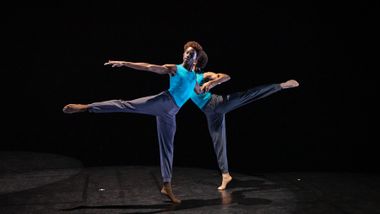 Ailey Fordham BFA Students in Through Moving Barriers by Winston Dynamite Brown. Photo by Danica Paulos
