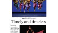 Chicago Tribune - Review: Alvin Ailey American Dance Theater is back at the Auditorium, timely and timeless