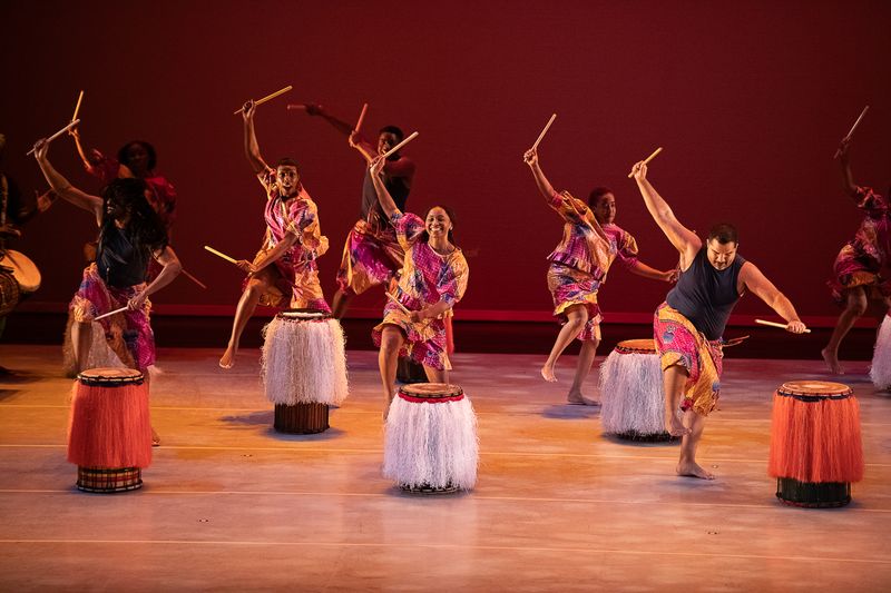 Ailey Extension Students in Maguette Camara's Djoutalla at the Ailey Spirit Gala 2023