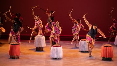 Ailey Extension Students in Maguette Camara's Djoutalla at the Ailey Spirit Gala 2023
