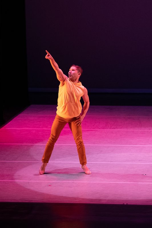 Alvin Ailey American Dance Theater's Patrick Coker in Hope Boykin's Chasing the Spirit at the 2023 Ailey Spirit Gala