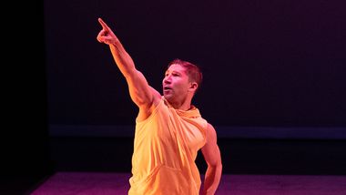 Alvin Ailey American Dance Theater's Patrick Coker in Hope Boykin's Chasing the Spirit at the 2023 Ailey Spirit Gala