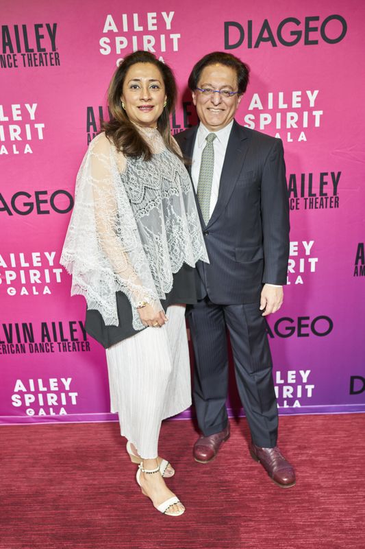 Ailey Board Member Jaishri and Vikas Kapoor