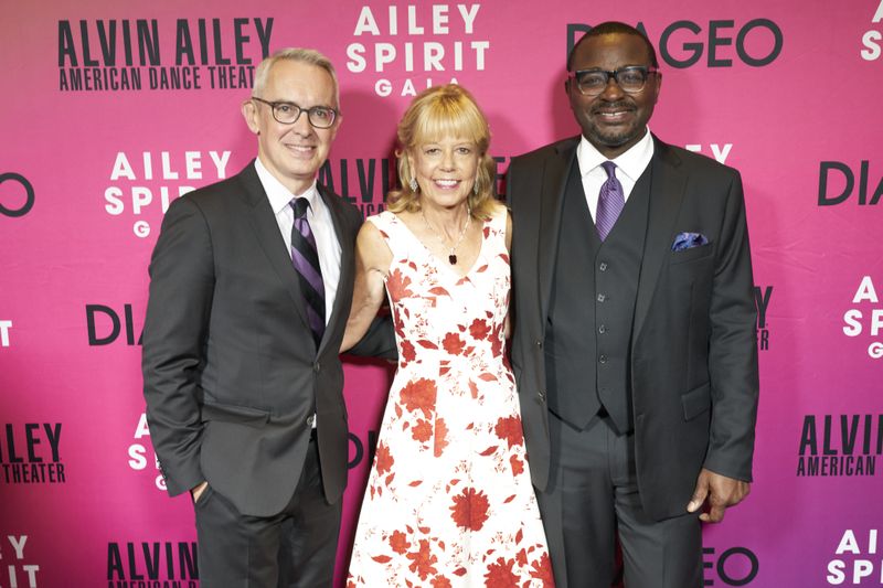 Ailey Executive Director Bennett Rink, Gala Co-Chair Daria Wallach, and Artistic Director Robert Battle