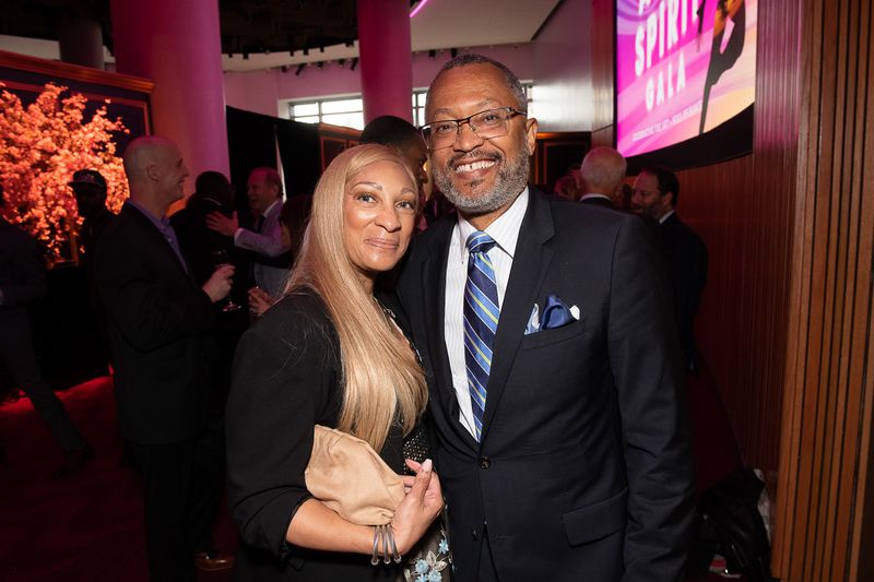 Ailey Board President Anthony Kendall and Sherine Van Brackle at the 2023 Ailey Spirit Gala