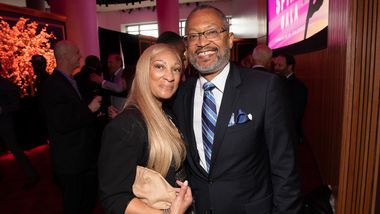 Ailey Board President Anthony Kendall and Sherine Van Brackle at the 2023 Ailey Spirit Gala