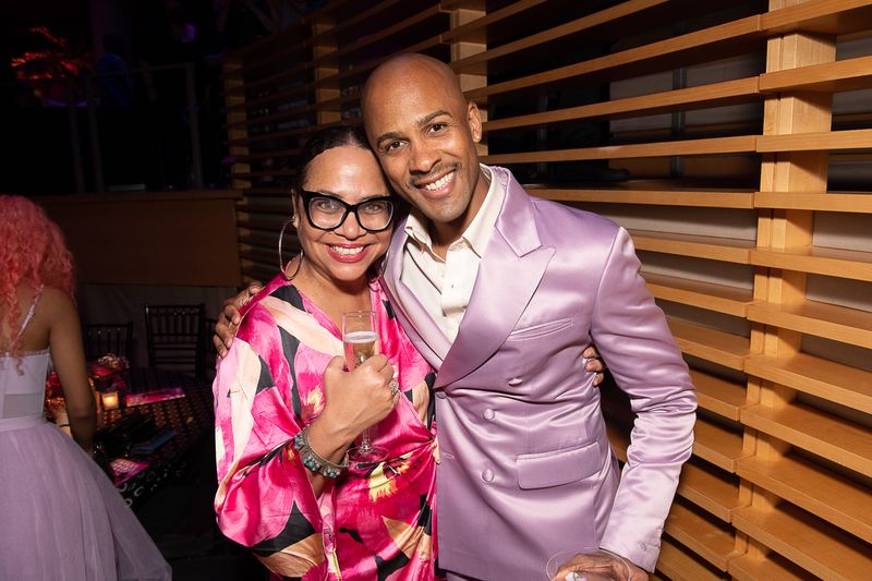 Danni Gee and Alvin Ailey American Dance Theater's Yannick Lebrun at the 2023 Ailey Spirit Gala
