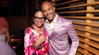Danni Gee and Alvin Ailey American Dance Theater's Yannick Lebrun at the 2023 Ailey Spirit Gala