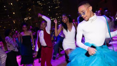 Guests dancing at the 2023 Ailey Spirit Gala