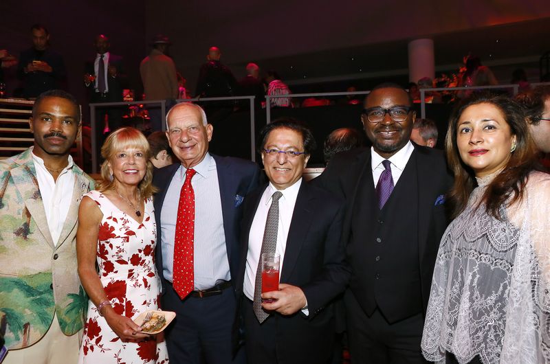 Artistic Director Robert Battle with DeJuan Wilson, the Kapoors, and the Wallachs at the 2023 Ailey Spirit Gala