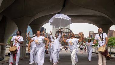 Arts In Education Drumming Processional at Little Island,  Ailey Moves NYC 2022