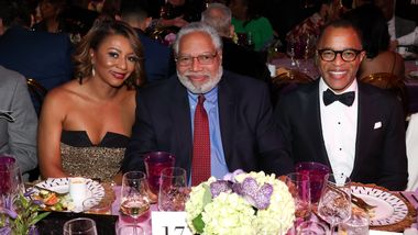 Board Member and Gala Co-Chair Sela Thompson Collins, Lonnie Bunch, and Jonathan Capehart at Ailey's 2024 Washington D.C. Gala