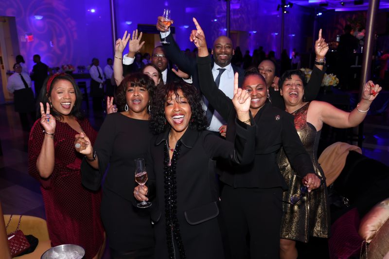 Honorary Trustee Gina Adams and guests at Ailey's 2024 Washington D.C. Gala