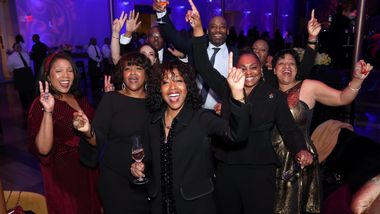 Honorary Trustee Gina Adams and guests at Ailey's 2024 Washington D.C. Gala
