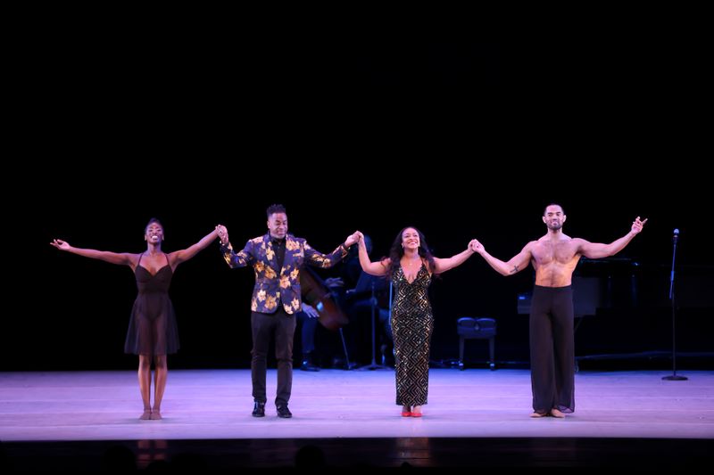 AAADT's Caroline Dartey and James Gilmer with Brandie Sutton and Damien Sneed, bows for Elizabeth Roxas-Dobrish's Me Myself and You