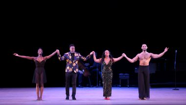 AAADT's Caroline Dartey and James Gilmer with Brandie Sutton and Damien Sneed, bows for Elizabeth Roxas-Dobrish's Me Myself and You