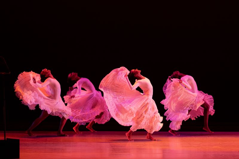 AAADT's C.Stamatiou, J.Harris, S.Figgins and C. Dartey in Alvin Ailey's Cry, 2024 Opening Night Gala tribute to Judith Jamison