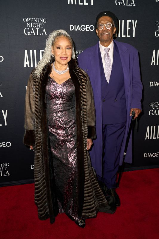 Honorary Chair Phylicia Rashad and George Faison at AILEY's Opening Night Gala 2024